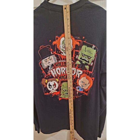 Universal Studios Halloween Horror Nights Screamer T shirt MEDIUM LS Black HHN - Picture 5 of 8